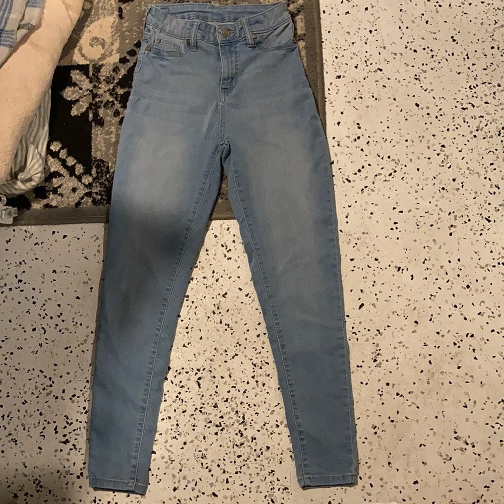 light blue jeans